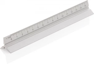 15cm. Alumiininen kolmioviivain