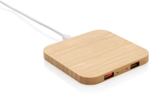 Bambuinen 10W langaton USB-laturi