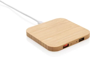 Bambuinen 10W langaton USB-laturi