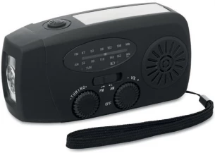 Portable radio with LED torch