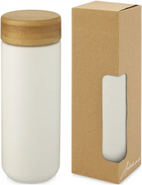 Lumi 300 ml keraaminen kahvimuki bambukannella