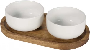 Keraamilised kausid puidust alusel Noa