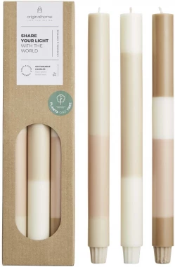 Kihilise värviga lauaküünlad Originalhome