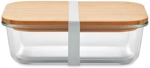 Glass lunchbox with bamboo lid