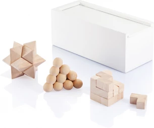 FSC® 3 kpl aivopähkinäsetti, valkoinen