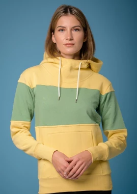 Kõrge kaelusega mitmevärviline pusa