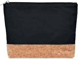Cork & cotton cosmetic bag
