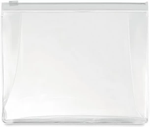 Cosmetic pouch with zipper