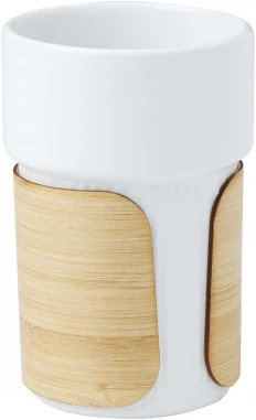 Fika 340 ml tumbler with bamboo sleeve