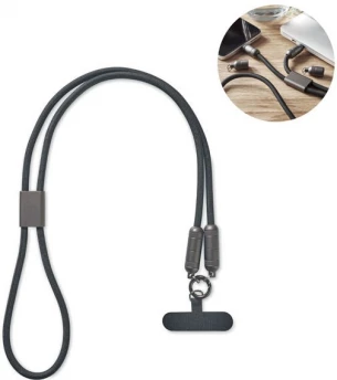 60W phone holder lanyard cable