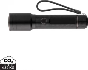 RCS kierrätetystä alumiinista valmistettu USB-ladattava taskulamppu