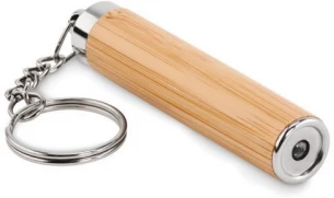 Mini bamboo torch with keyring