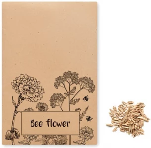 Flowers mix seeds in envelope