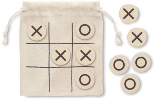 Wooden tic tac toe