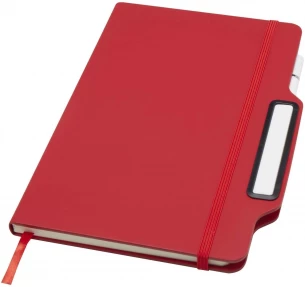 Nexus A5 hard cover notebook with pen and pencil combo (black ink)