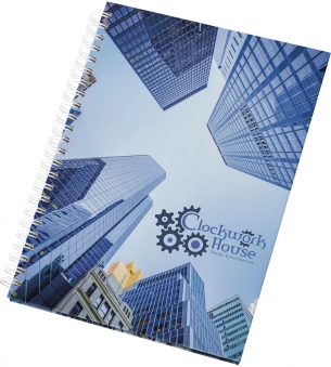 Märkmik Wire-o A5, Palju personaliseerimisvõimalusi, Spiraalköite värv valitav, Rebitavad lehed, Kõvad kaaned