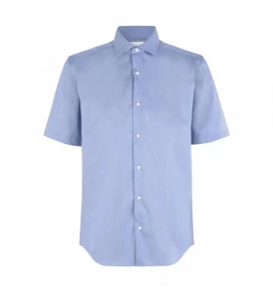 Miesten lyhythihainen kauluspaita SEVEN SEAS Fine Twill
