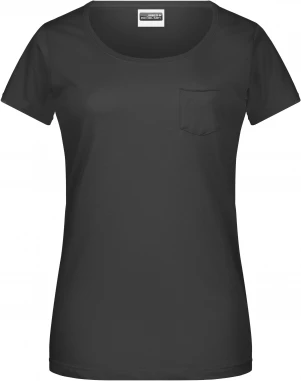 Ladies' T-shirt with fashionable breast pocket