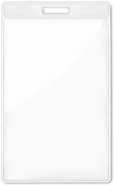 Transparent badge 7.5cmx12.5cm