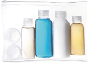 Travelling pouch with bottles