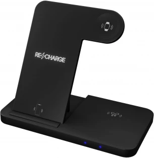 SCX.design W28 3-in-1 langaton latausalusta puhelinjalustalla