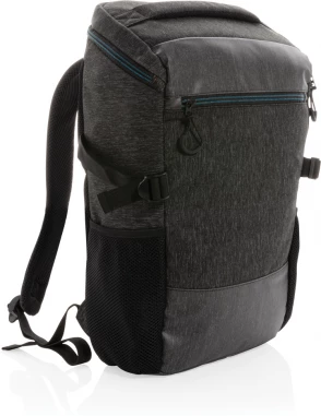 900D helppokäyttöinen 15.6" kannettavan tietokoneen reppu PVC vapaa, musta