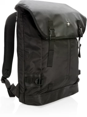 Swiss Peak 17" ulkoilureppu kannettavalle tietokoneelle, musta