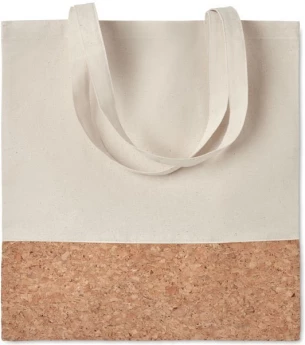 Shopping bag w/ cork details