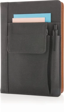 Piezīmju grāmatiņa ar telefona kabatu