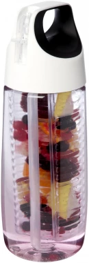 HydroFruit 700 ml:n urheiluvesipullo kierrätetystä muovista läppäkannella ja uuttajalla