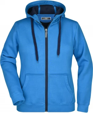 Sportlik kapuutsiga jakk naistele