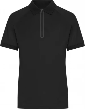 Polo shirt with zip of functional polyester for promotion, sport and free time