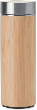 Double wall bamboo flask 400ml
