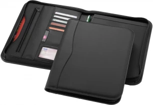 Ebony-kansio, koko A4, vetoketjullinen