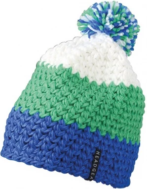 Trendikas kolmevärviline tutimüts