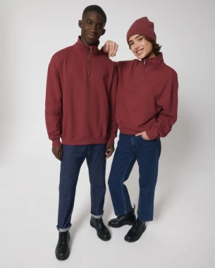 Lyhyellä vetoketjulla varustettu unisex pusero MILLER DRY