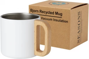 Bjorn 360 ml RCS-sertifioitu kierrätetty ruostumaton teräsmuki, kuparityhjiöeristetty