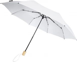 Birgit 21'' taitettava ja tuulenpitävä sateenvarjo, kierrätettyä PET-muovia