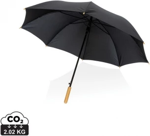 27 collu Impact AWARE™ RPET 190T automātiski atverams bambusa lietussargs