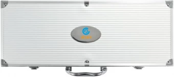 12 kpl grillaussetti alumiinirasiassa, hopea