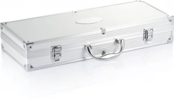 12-osaline grilltarvikute komplekt alumiiniumist karbis