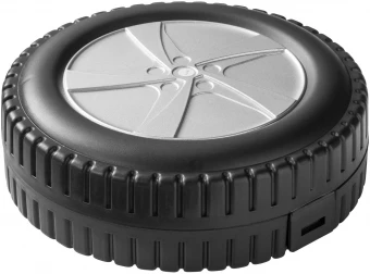 25-osaline tööriistakomplekt rehvikujulises karbis