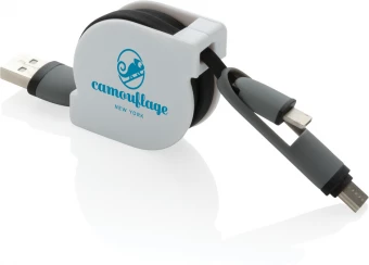 Sisäänvedettävä 3-in-1-johto