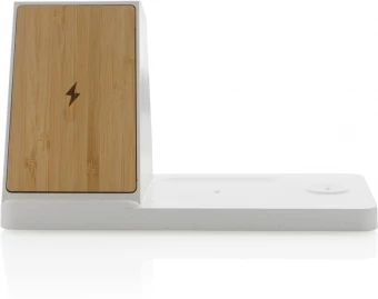 Ontario kierrätysmuovi & bambu 3-in-1 langaton laturi