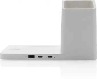 Ontario kierrätysmuovi & bambu 3-in-1 langaton laturi