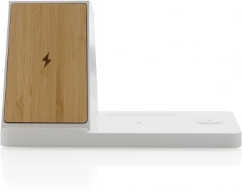 Ontario kierrätysmuovi & bambu 3-in-1 langaton laturi