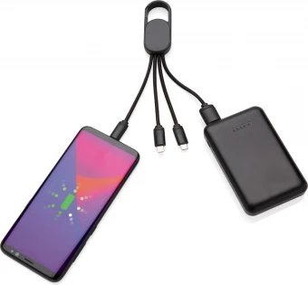 4-in-1 kaapeli karabiinihakalla