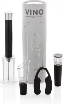 Vino Connoisseur 4kpl setti, hopea