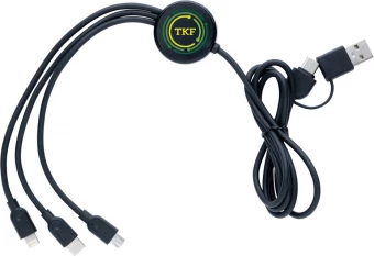 RCS kierrätetty TPE ja kierrätetty muovi 6-in-1 kaapeli.