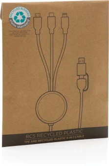 RCS kierrätetty TPE ja kierrätetty muovi 6-in-1 kaapeli.